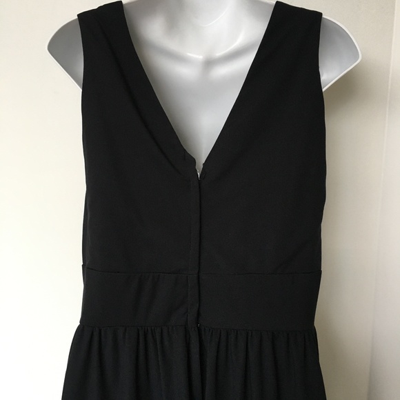 Vintage Dress By Randy Collection Black Sleeveless Empire Waist - Picture 4 of 5